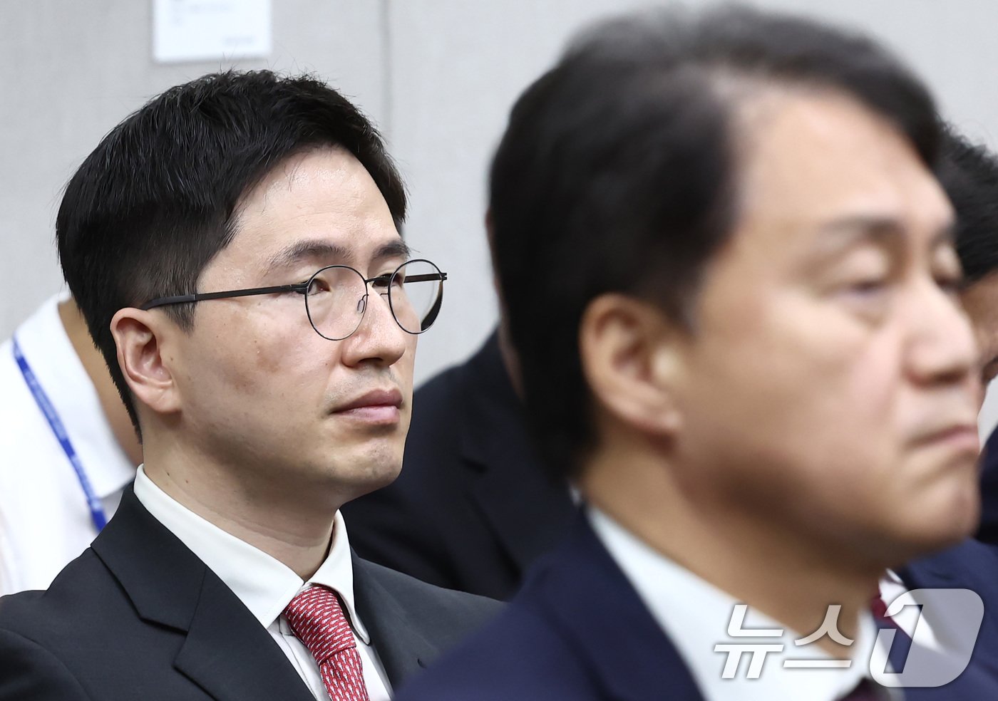 본문 이미지 - 이원모 대통령실 공직기강비서관이 1일 오전 서울 여의도 국회에서 열린 운영위원회 전체회의에 출석하고 있다. 2024.7.1/뉴스1 ⓒ News1 김민지 기자