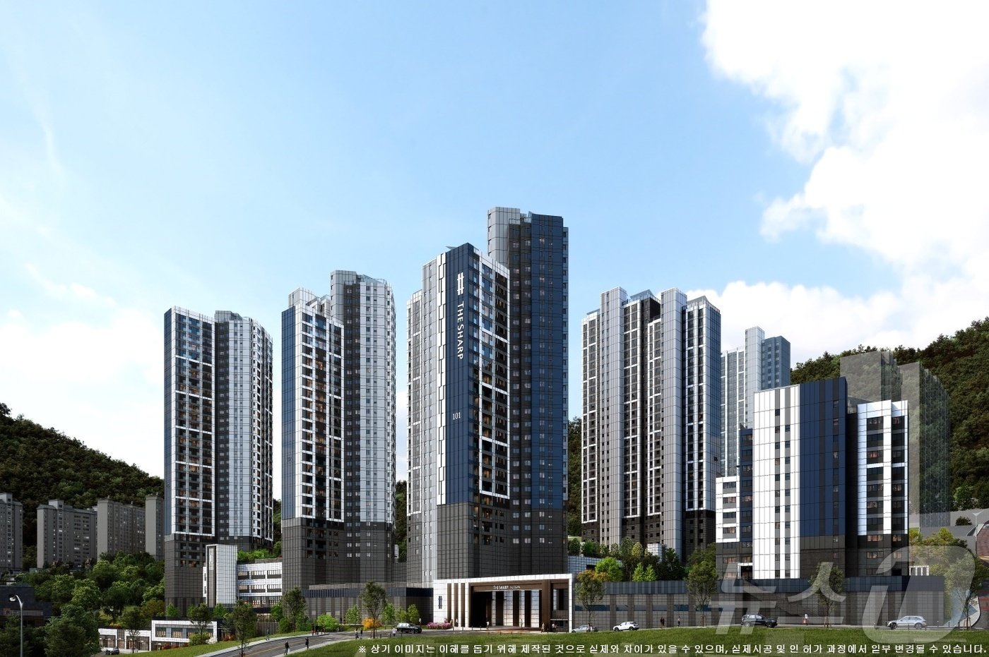 본문 이미지 - 더샵 리오몬트 투시도.&#40;포스코이앤씨 제공&#41;