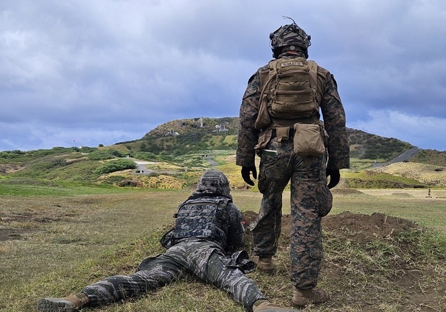 함께 훈련하는 韓-美 해병대