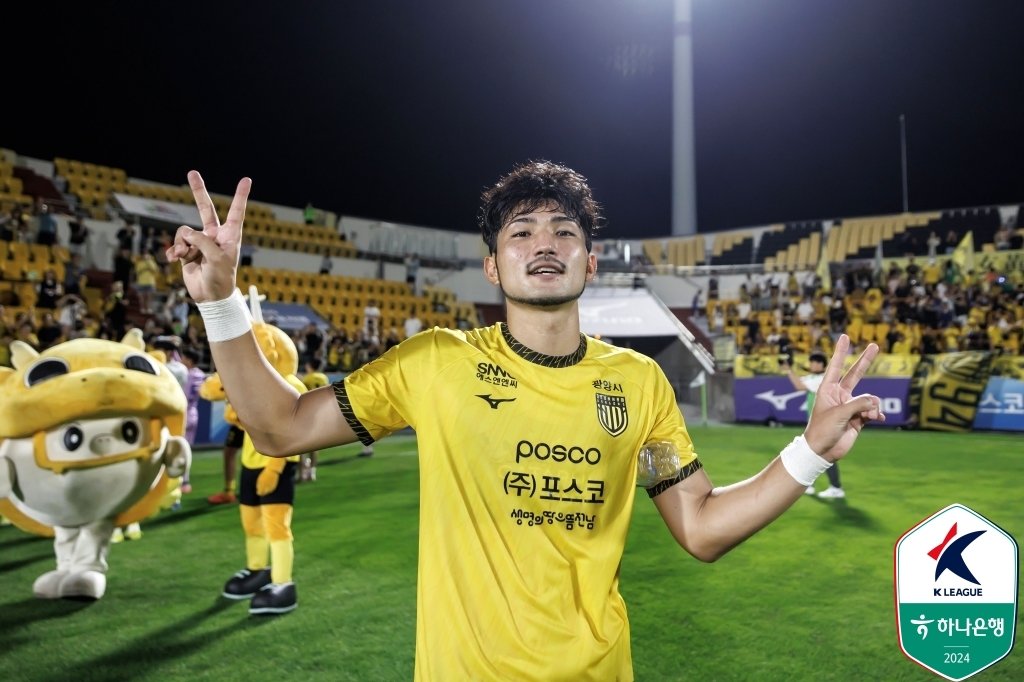 본문 이미지 - 전남 드래곤즈 공격수 하남. (한국프로축구연맹 제공)