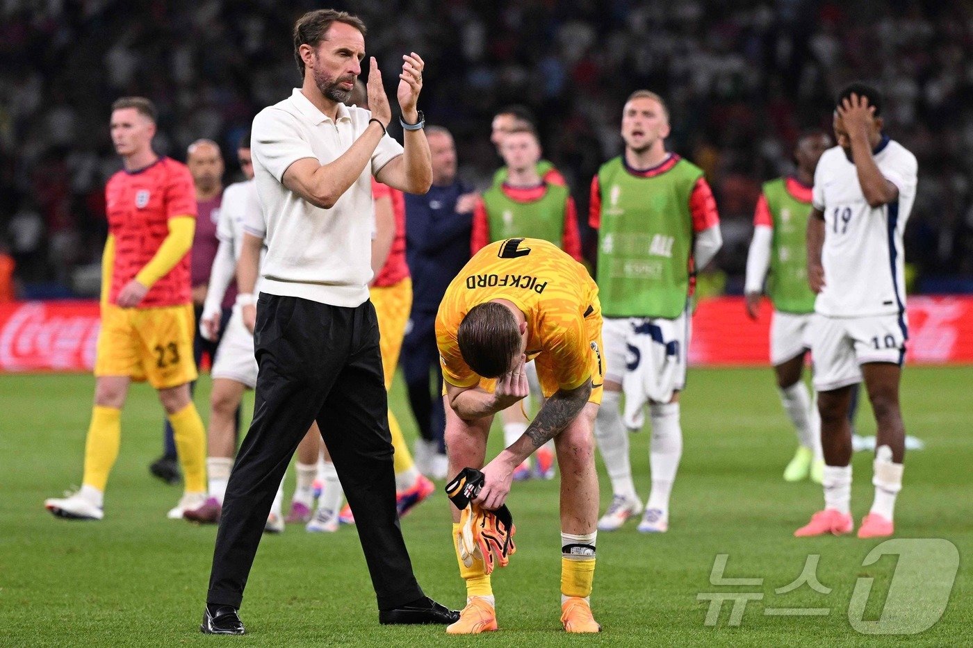 본문 이미지 - 잉글랜드 대표팀의 사우스게이트 감독. ⓒ AFP=뉴스1