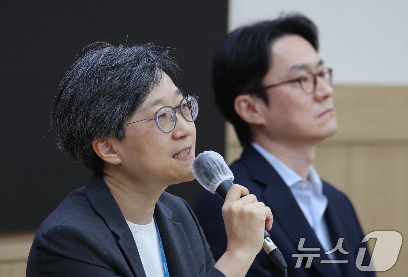 본문 이미지 - 강희경 서울의대·서울대병원 교수협의회 비상대책위원회 위원장. 2024.7.15/뉴스1 ⓒ News1 박지혜 기자