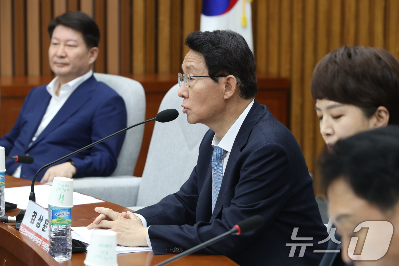 (서울=뉴스1) 이광호 기자 = 김상훈 국민의힘 민생경제안정특위 위원장이 15일 오후 서울 여의도 국회에서 열린 민생경제안정특별위원회 2차 회의에서 발언하고 있다. 2024.7.1 …