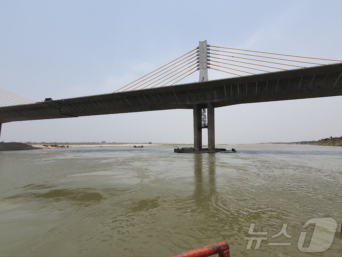 본문 이미지 - 대우건설 인도 비하르 교량 건설 현장.2024.6.19. 뉴스1 김동규 기자ⓒ news1