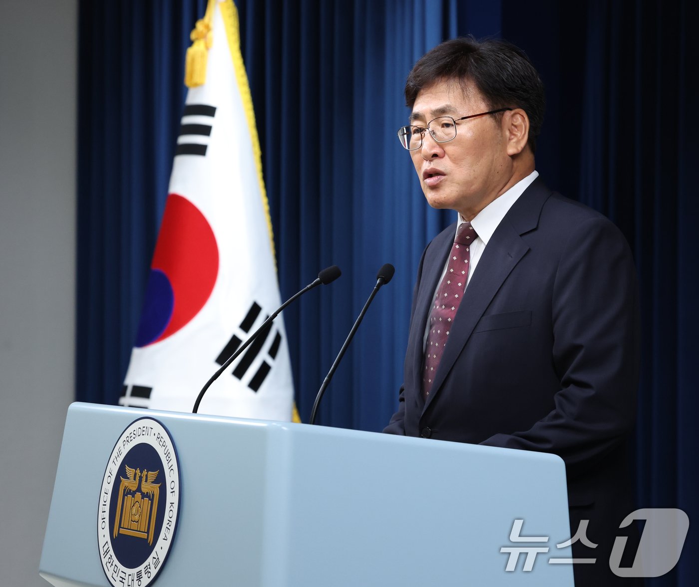 본문 이미지 - 유상임 과학기술정보통신부 장관 후보자가 18일 서울 용산 대통령실청사 브리핑룸에서 열린 인사브리핑에서 내정 소감을 말하고 있다. 2024.7.18/뉴스1 ⓒ News1 송원영 기자