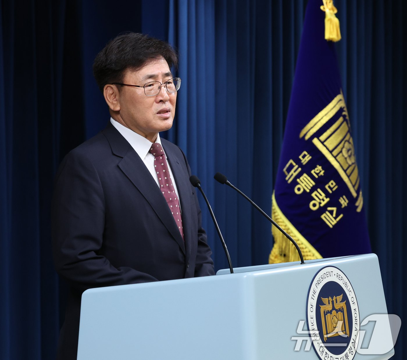 본문 이미지 - 유상임 과학기술정보통신부 장관 후보자가 18일 서울 용산 대통령실청사 브리핑룸에서 열린 인사브리핑에서 내정 소감을 말하고 있다. 2024.7.18/뉴스1 ⓒ News1 송원영 기자