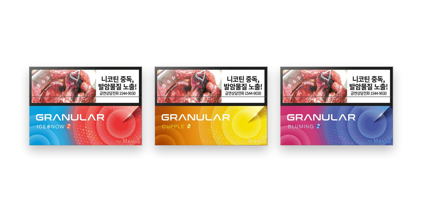 본문 이미지 - '릴 에이블' 전용스틱 신제품 '그래뉼라' 3종(KT&G 제공)