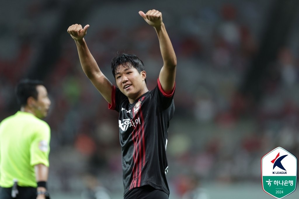 본문 이미지 - FC서울의 강주혁. (한국프로축구연맹 제공)