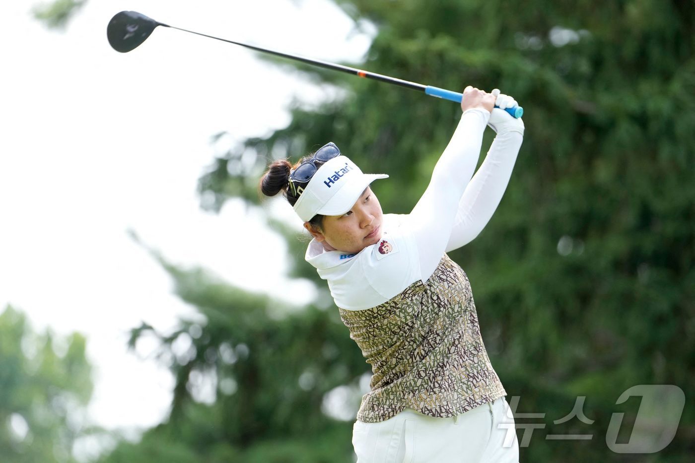 (실베이니아 AFP=뉴스1) 우동명 기자 = 태국의 짠네티 완나센이 21일 (현지시간) 오하이오주 실베이니아의 하일랜드 메도스 골프클럽에서 열린 LPGA 투어 데이나 오픈 마지막 …