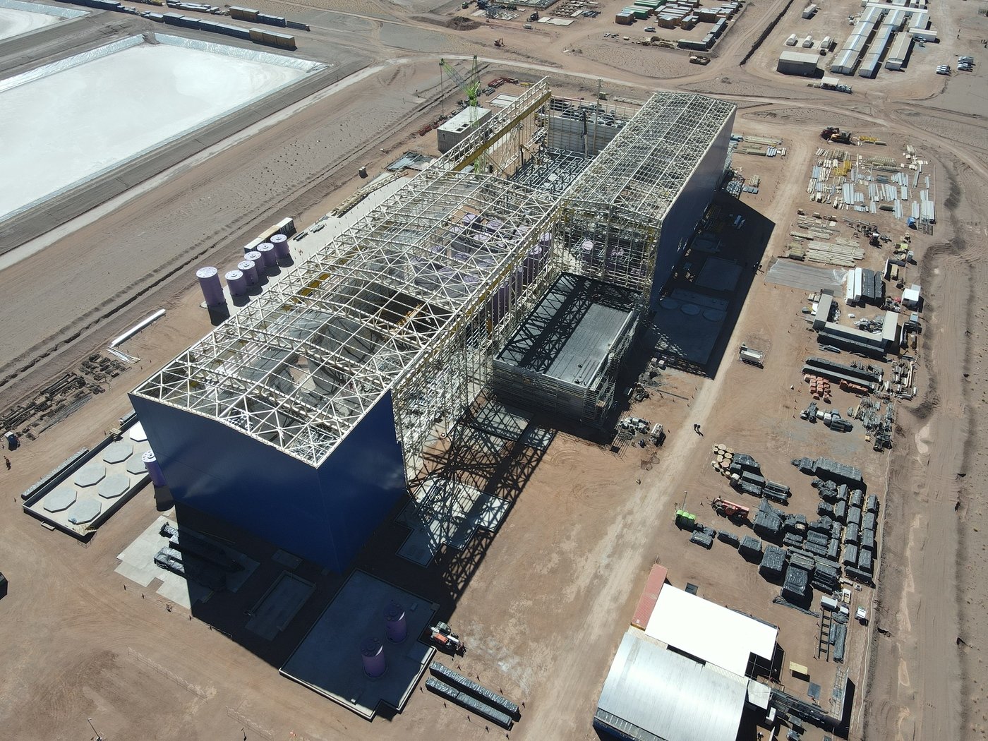 본문 이미지 - 아르헨티나 염수리튬 상공정 1단계 전경./포스코이앤씨 제공