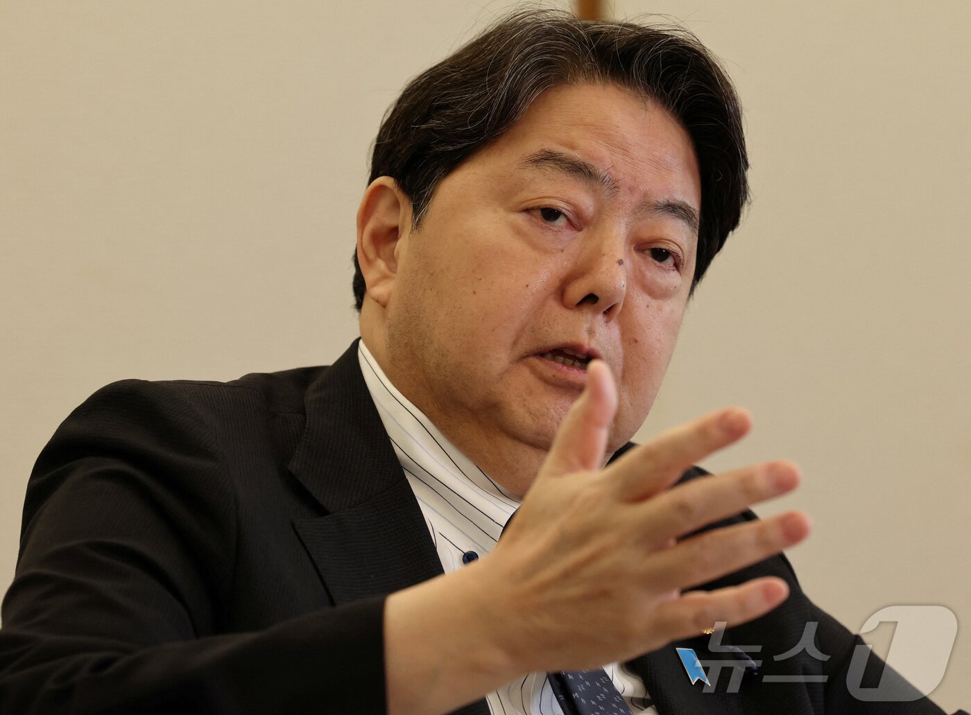 본문 이미지 - 하야시 요시마사 일본 관방장관 <자료사진> 2024.07.24 ⓒ 로이터=뉴스1 ⓒ News1 우동명 기자