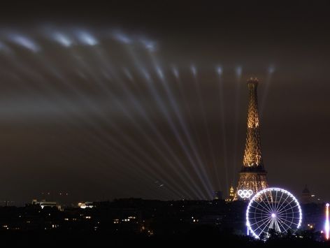 올림픽 개막 시동거는 에펠탑