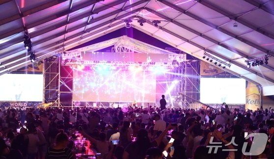 본문 이미지 - 2023년 열린 홍천강 별빛음악 맥주축제(자료사진)./뉴스1 DB