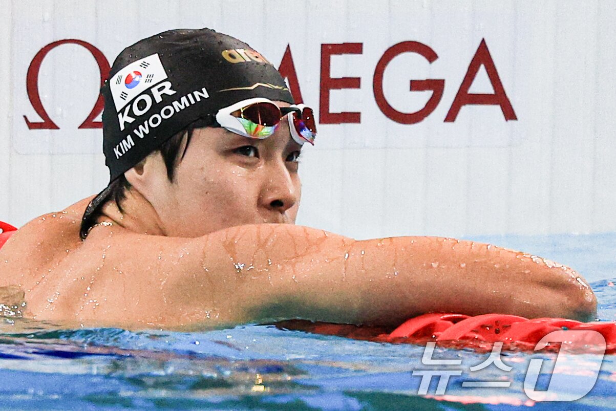 본문 이미지 - 수영 국가대표 김우민. 2024.7.29/뉴스1 ⓒ News1 박정호 기자