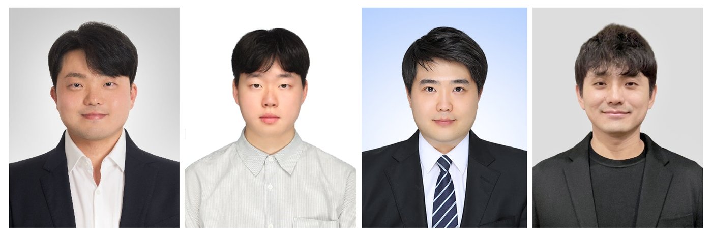 본문 이미지 - 왼쪽부터 임해균 국립부경대 교수, 성영호 학사과정생, 이오준 가톨릭대 교수, 미국 Flowserve Corporation 조환렬 박사. &#40;국립부경대 제공&#41;