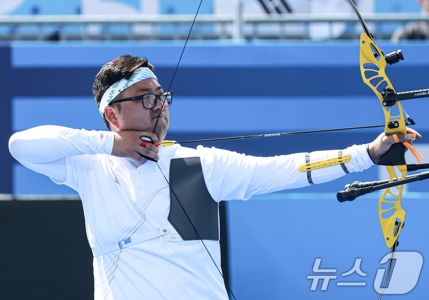 본문 이미지 - 대한민국 양궁대표팀 김우진2024.7.29/뉴스1 ⓒ News1 박정호 기자