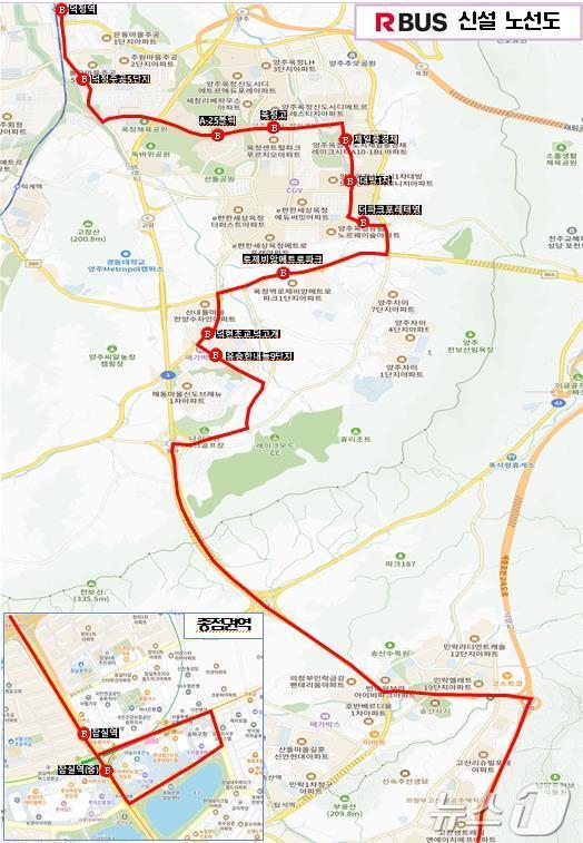 본문 이미지 - 양주시와 잠실을 오가는 또 하나의 대광위 신규 선정 노선.