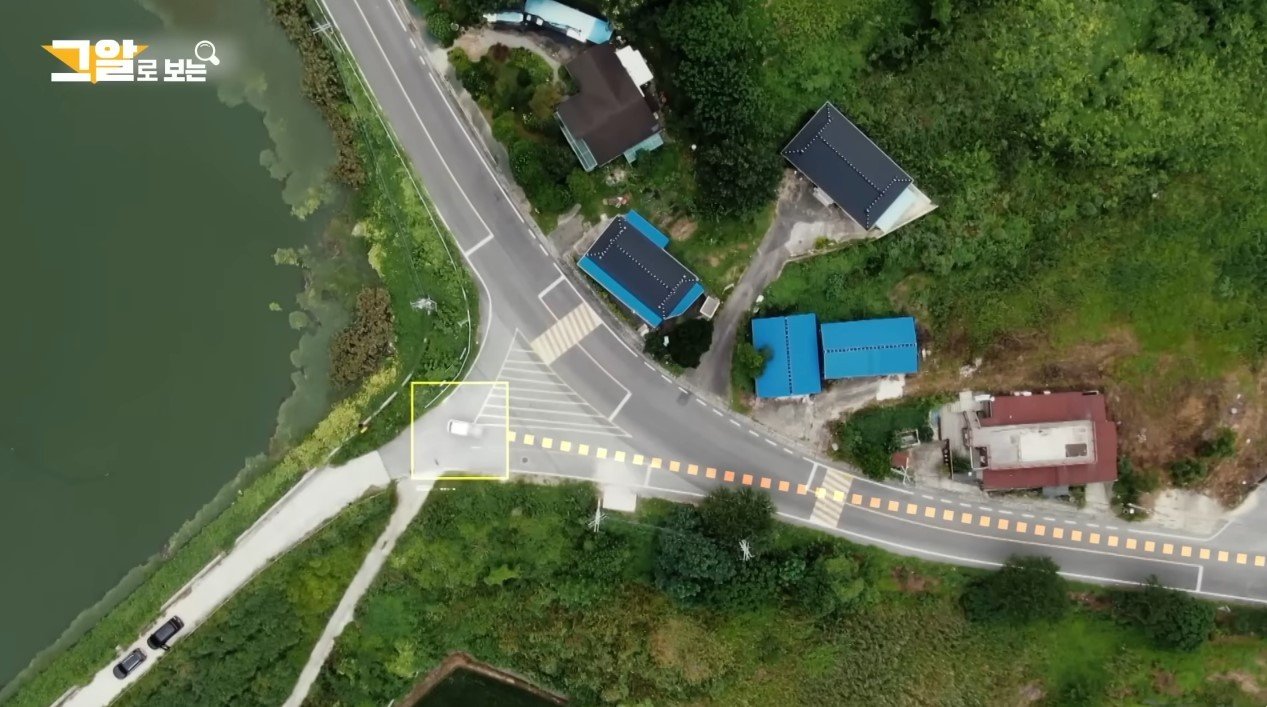 본문 이미지 - 장 씨가 졸음운전한 경로. &#40;그것이 알고싶다&#41;