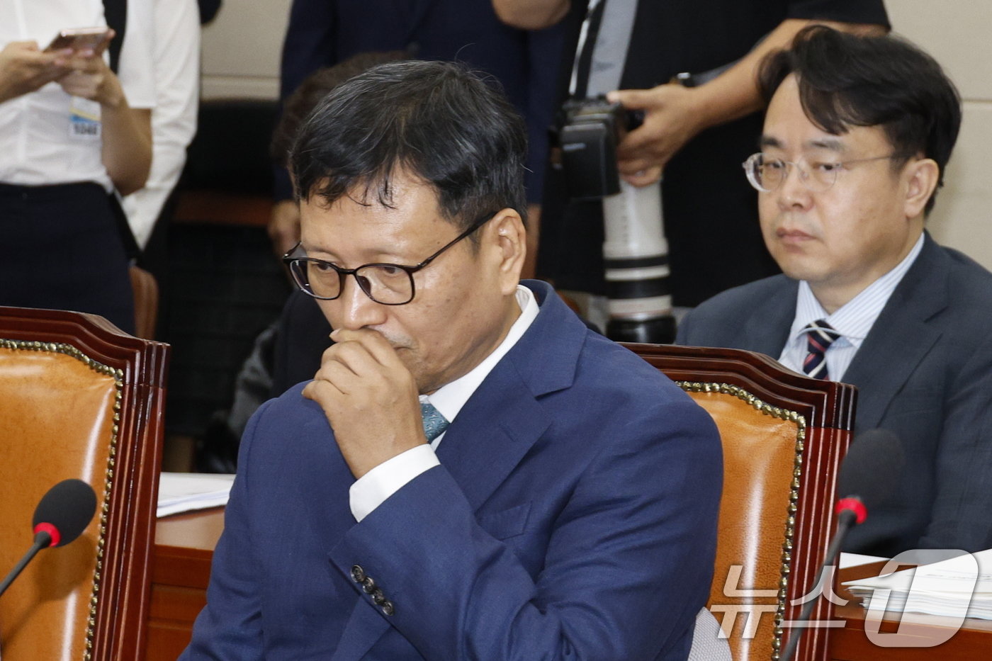 본문 이미지 - 구영배 큐텐그룹 대표가 30일 오후 서울 여의도 국회에서 열린 '티몬·위메프(티메프) 사태' 관련 정무위원회 전체회의에 출석해 있다. 2024.7.30/뉴스1 ⓒ News1 안은나 기자