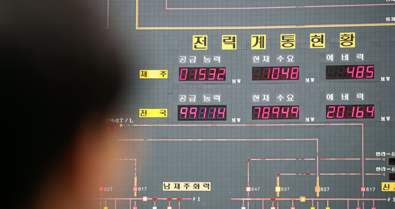 제주 최대전력수요 경신…4일 오후 7시 1186.3㎿ 기록