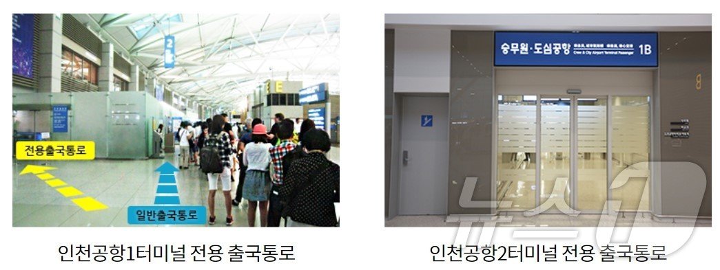 도심공항 터미널 이용객 전용 출국통로&#40;공항철도 공식홈페이지 갈무리&#41; 