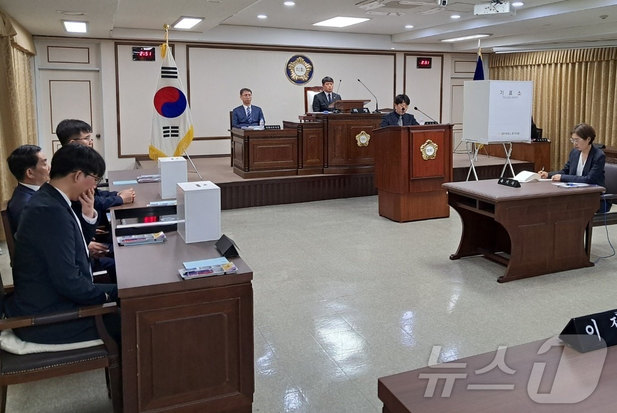 본문 이미지 - 9일 대전 중구의회에서 제259회 임시회 1차 본회의가 열리고 있다. 2024.7.8 /뉴스1 ⓒNews1 최일 기자