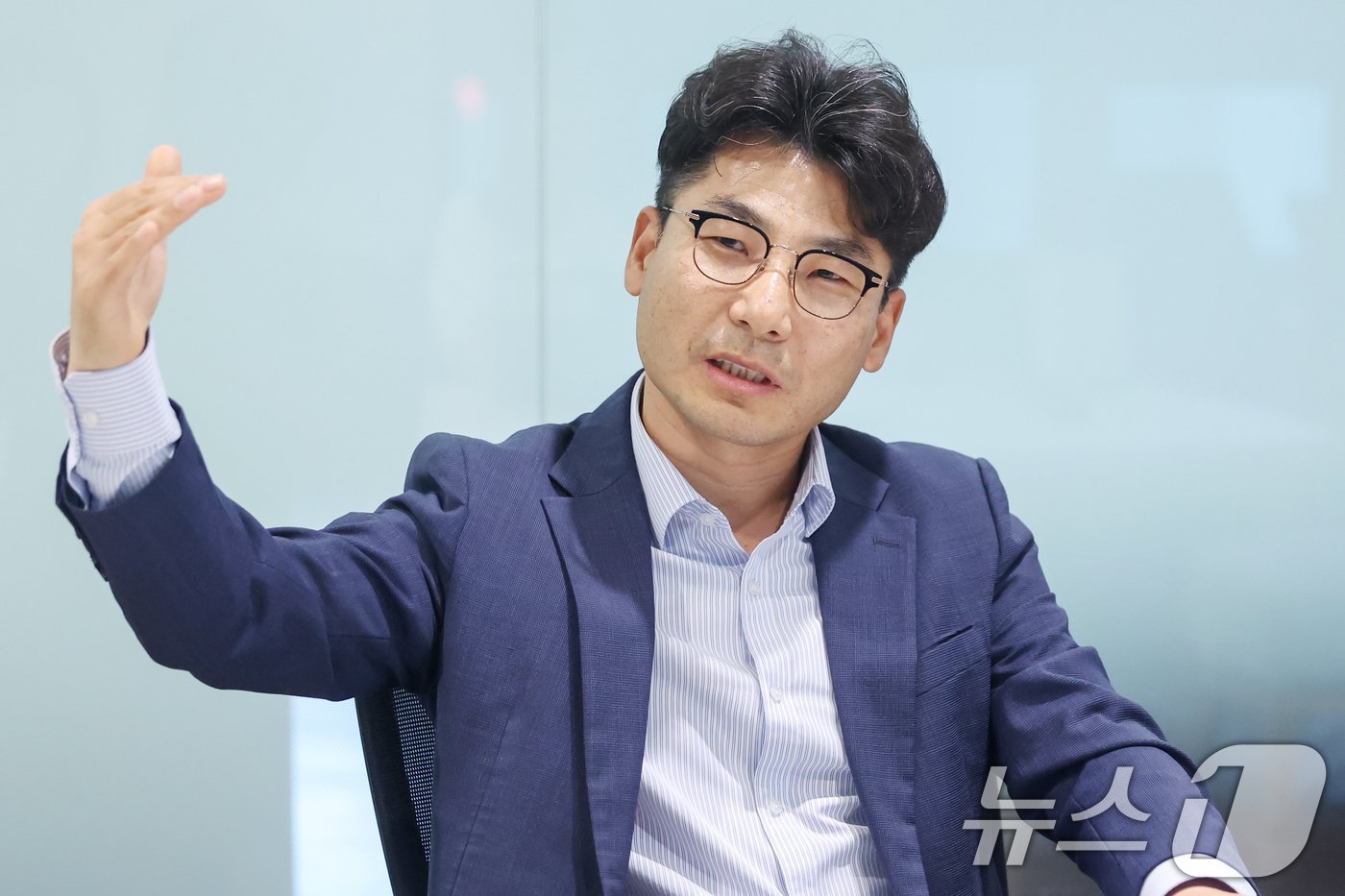 본문 이미지 - 이호준 알스퀘어 부동산 투자자문본부 본부장 겸 부사장이 8일 서울 강남구 알스퀘어에서 뉴스1과 인터뷰를 하고 있다. 2024.7.8/뉴스1 ⓒ News1 민경석 기자