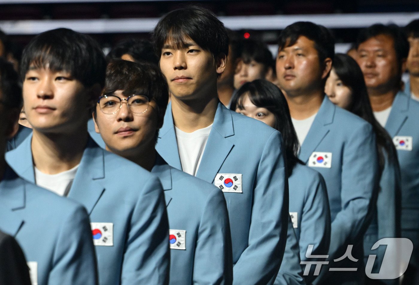 본문 이미지 - 올림픽 전 결단식에서의 한국 선수단 (공동취재) 2024.7.9/뉴스1 ⓒ News1 이동해 기자