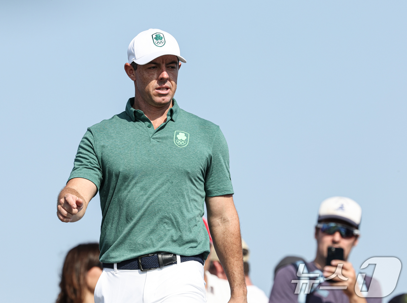 (기앙쿠르(프랑스)=뉴스1) 이동해 기자 = 아일랜드 골프대표팀 로리 맥길로이가 1일(한국시간) 프랑스 파리 기앙쿠르에 위치한 르 골프 내셔널에서 열린 2024 파리올림픽 남자 골 …