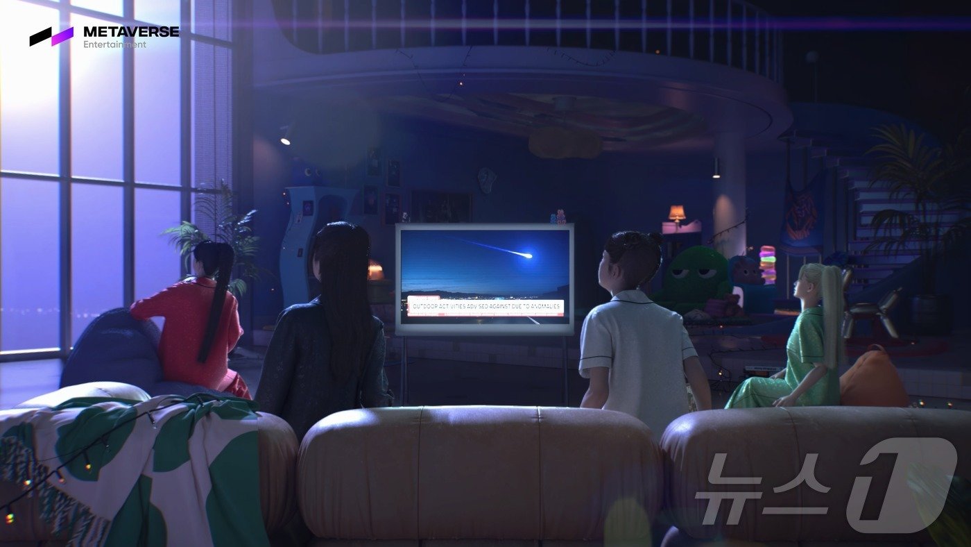 본문 이미지 - 4인조 버추얼 아이돌 그룹 메이브 티저 영상(넷마블 제공)