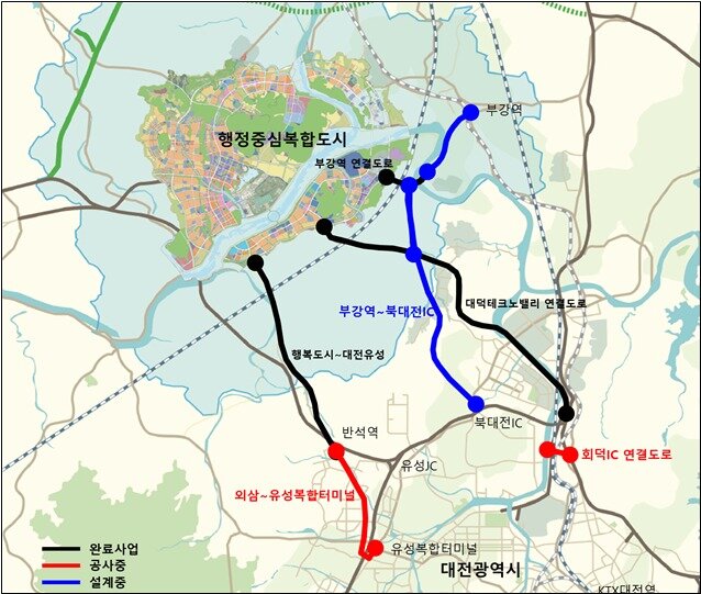 본문 이미지 - 사업 추진 위치도.(행복청 제공)
