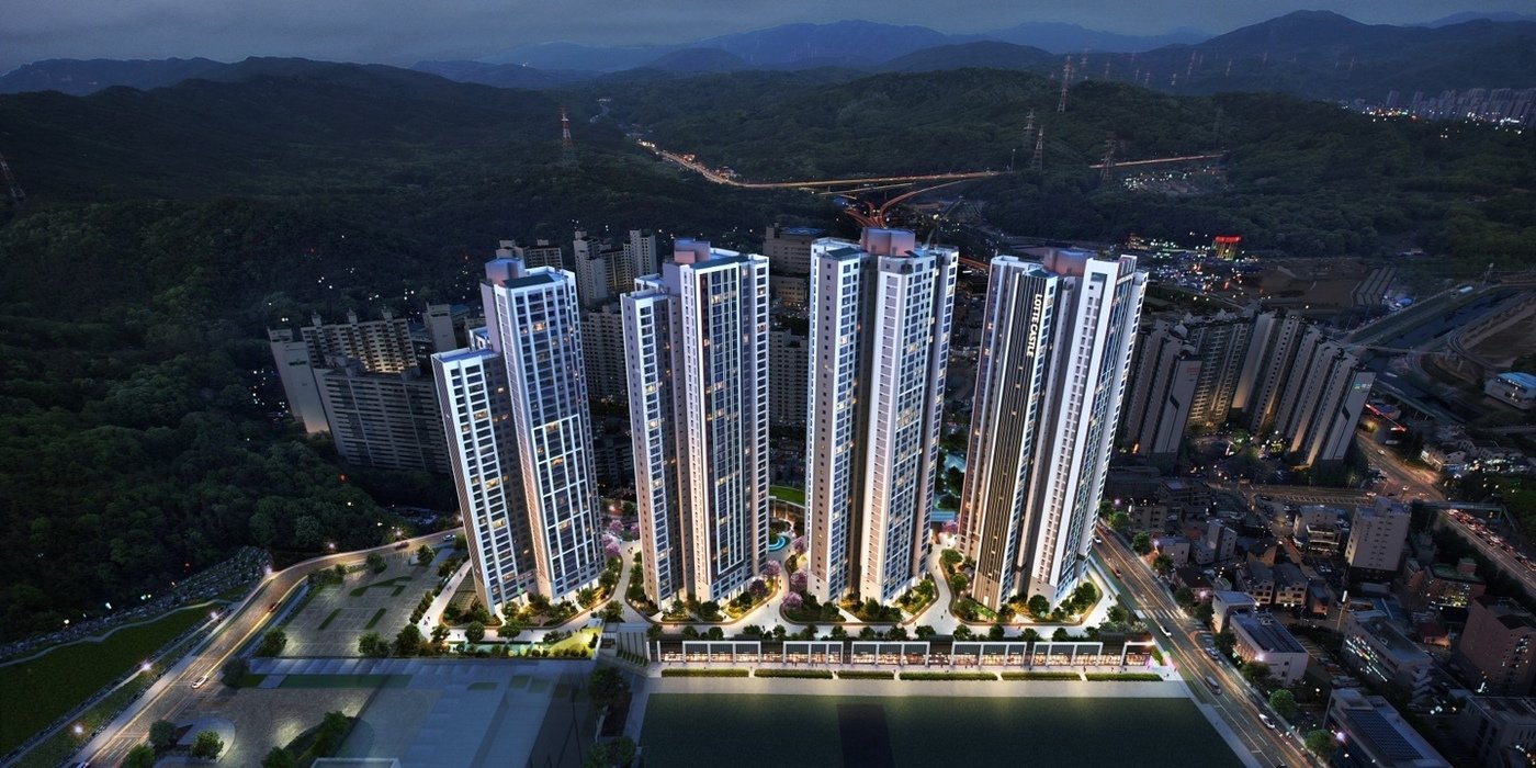 본문 이미지 -  의정부 롯데캐슬 나리벡시티 조감도. /롯데건설 제공