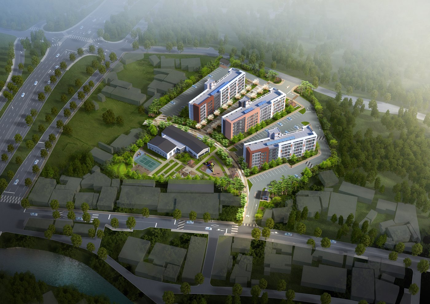 본문 이미지 - 고창 일자리 연계형 지원주택 조감도.(국토교통부 제공)