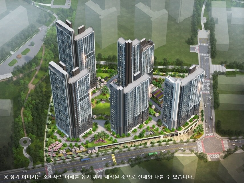 본문 이미지 - 아산배방 금강펜테리움 센트럴파크 조감도. /뉴스1