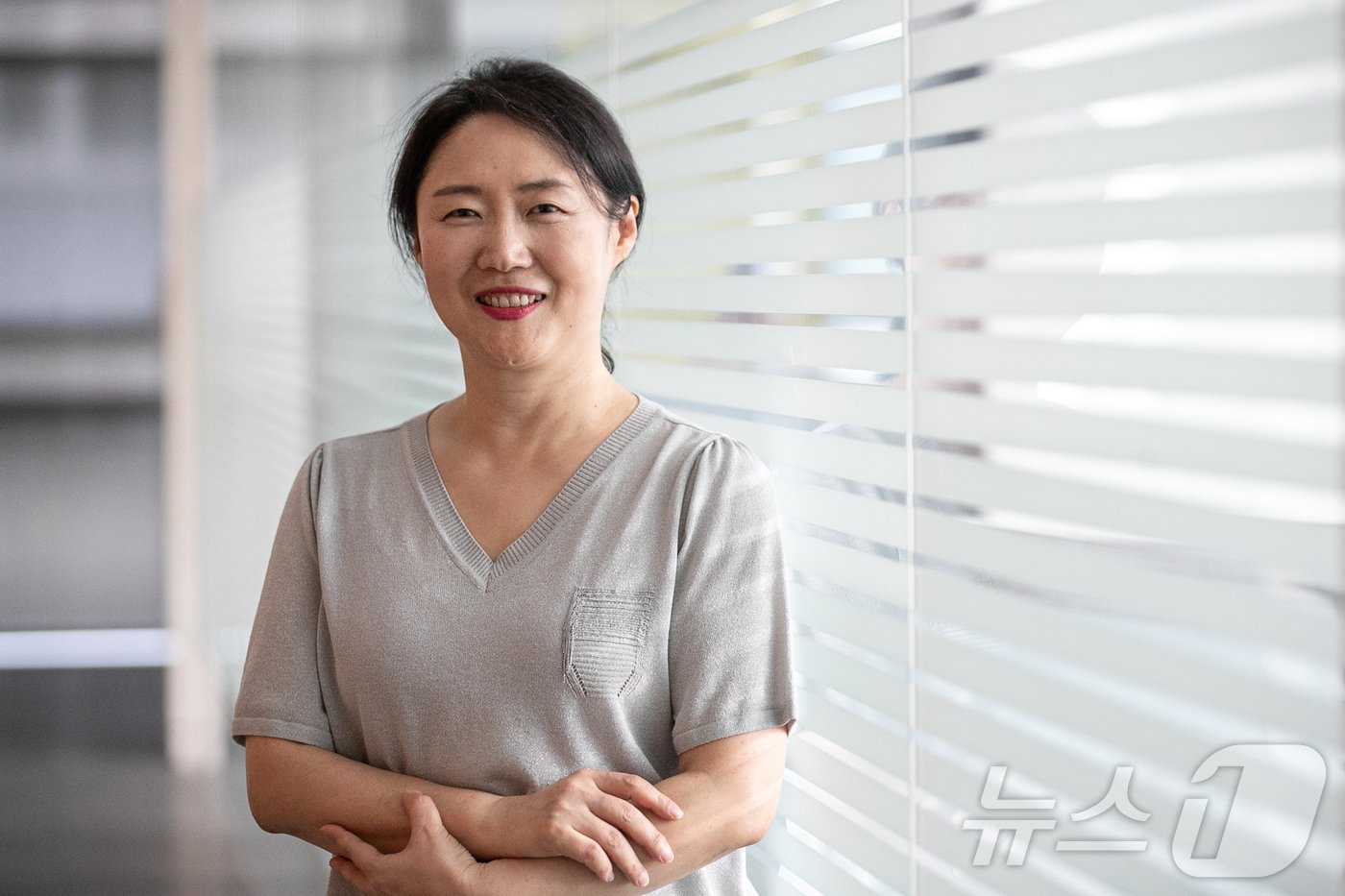 본문 이미지 - 민수아 삼성액티브자산운용 대표가 16일 서울 서초구 사옥에서 뉴스1과 인터뷰하고 있다. 2024.8.16/뉴스1 ⓒ News1 이승배 기자