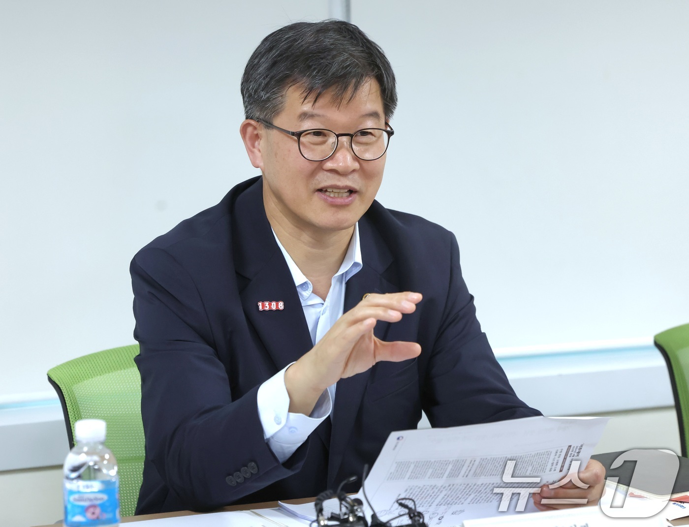 (서울=뉴스1) = 이기일 보건복지부 제1차관이 16일 오후 서울 서초구 중앙노인종합복지관에서 '노년층 대상 국민연금 간담회'에서 발언하고 있다. (보건복지부 제공) 2024.8. …