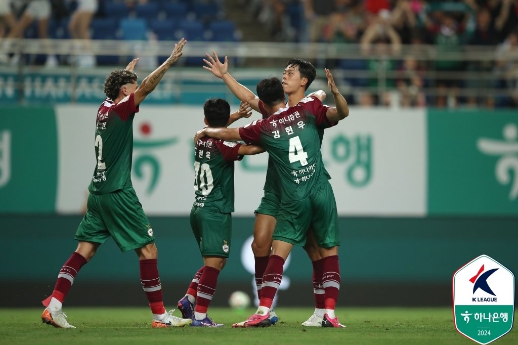 연승을 기록한 대전 하나시티즌.&#40;한국프로축구연맹 제공&#41;