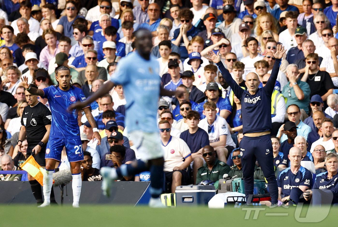 본문 이미지 - 마레스카 첼시 감독(오른쪽)ⓒ 로이터=뉴스1
