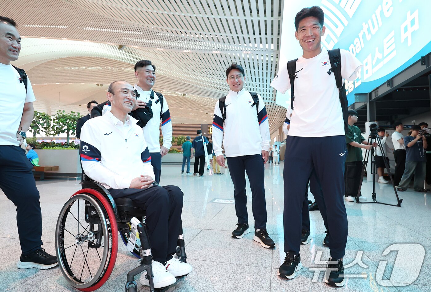 대한민국 파리 패럴림픽 트라이애슬론 대표팀 김황태/뉴스1 ⓒ News1 민경석 기자