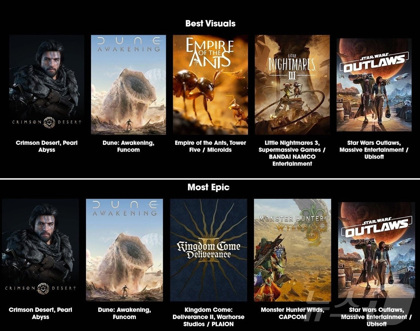 본문 이미지 - 게임스컴 비주얼·에픽 부문 후보작(펄어비스 제공)