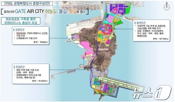 가덕도 공항복합도시 개발계획안.&#40;부산시청 제공&#41;
