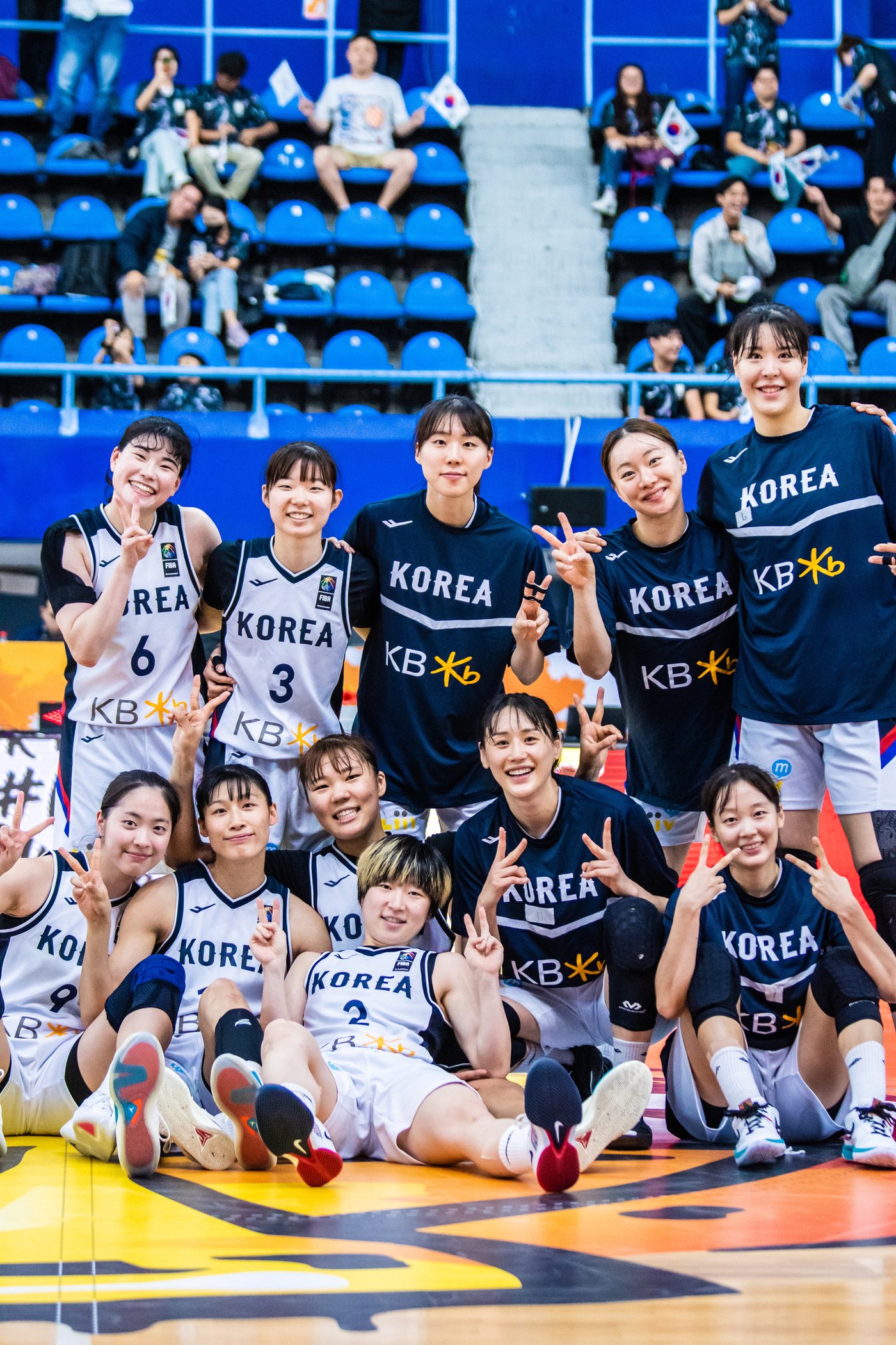 여자농구 대표팀이 2026 FIBA 월드컵 사전 예선 4강에 진출했다. &#40;대한민국농구협회 제공&#41;