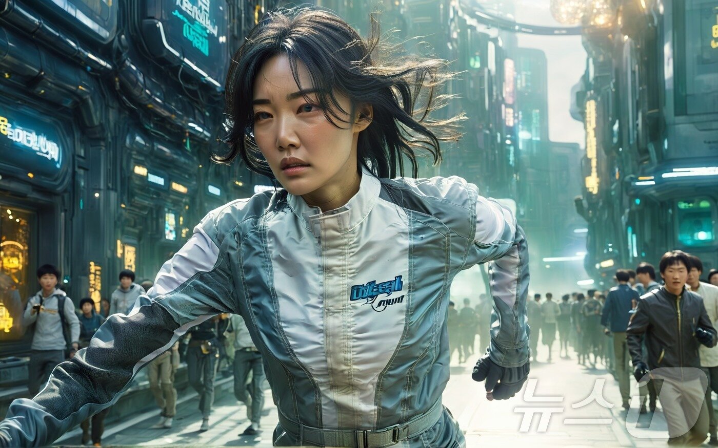 본문 이미지 - ACC 미래상 김아영 작가의 &#39;딜리버리 댄서의 선: 인버스&#39;&#40; ACC 제공&#41;/뉴스1 ⓒ News1 김태성 기자