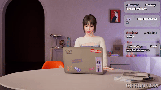 본문 이미지 - 이달 22일 인공지능&#40;AI&#41; 가상&#40;버추얼&#41; 걸그룹 &#39;메이브&#39;의 멤버 제나는 첫 유튜브 라이브 방송을 해냈다.&#40;메이브 공식 유튜브 갈무리&#41;/뉴스1