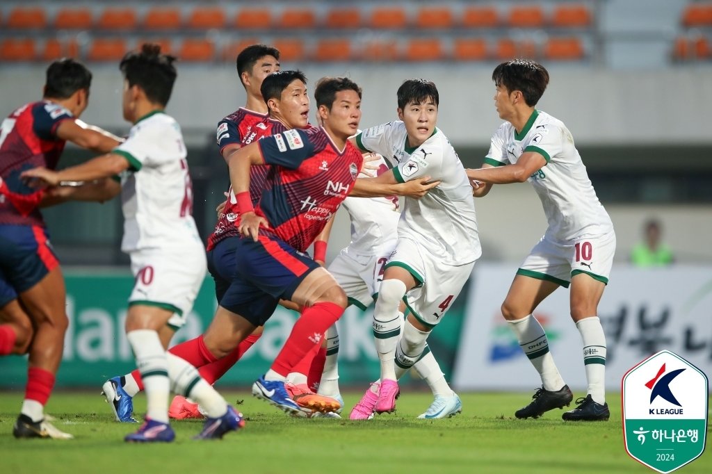 김천 상무와 대전하나시티즌의 경기&#40;한국프로축구연맹 제공&#41; 