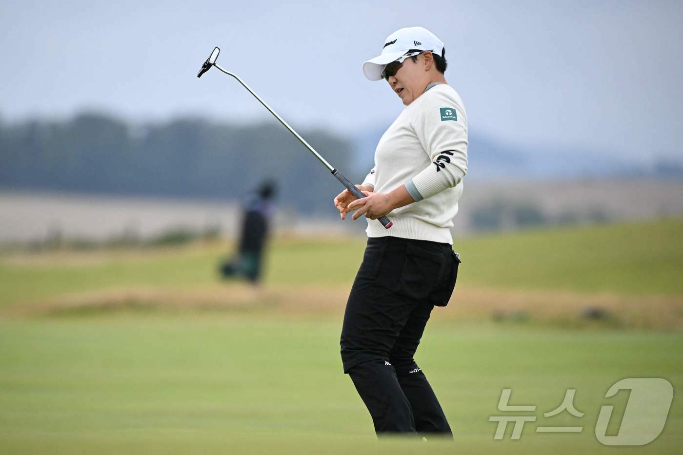 메이저 대회인 AIG 여자오픈에서 2위를 한 신지애. ⓒ AFP=뉴스1