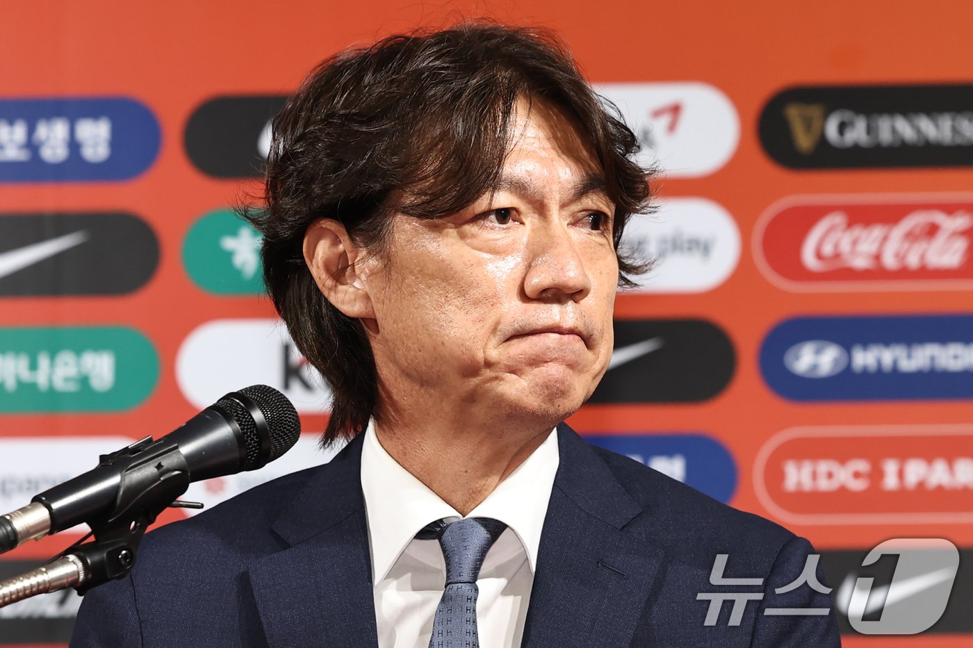 본문 이미지 - 홍명보 대한민국 축구 국가대표팀 감독2024.8.26/뉴스1 ⓒ News1 민경석 기자