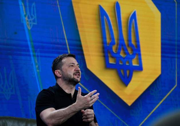 [포토] 젤렌스키 기자회견 "종전안 미국에 제시 예정"