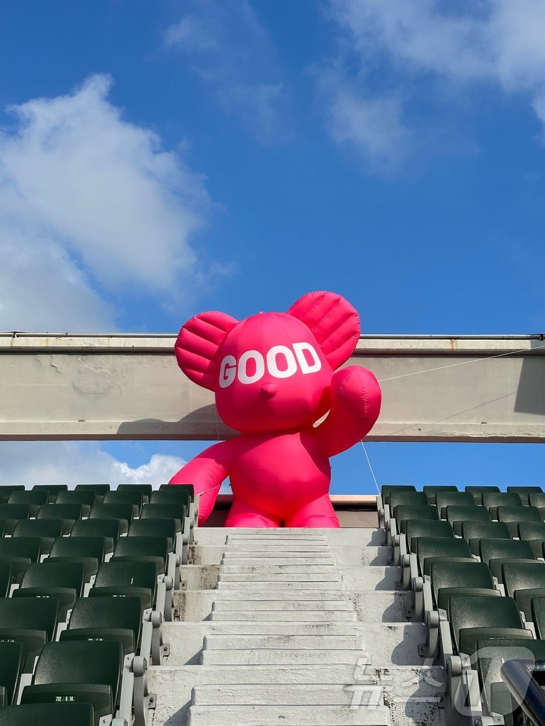 본문 이미지 - 롯데 자이언츠가 사직구장 내외에 대형 베어벌룬을 설치한다 (롯데 자이언츠 제공)