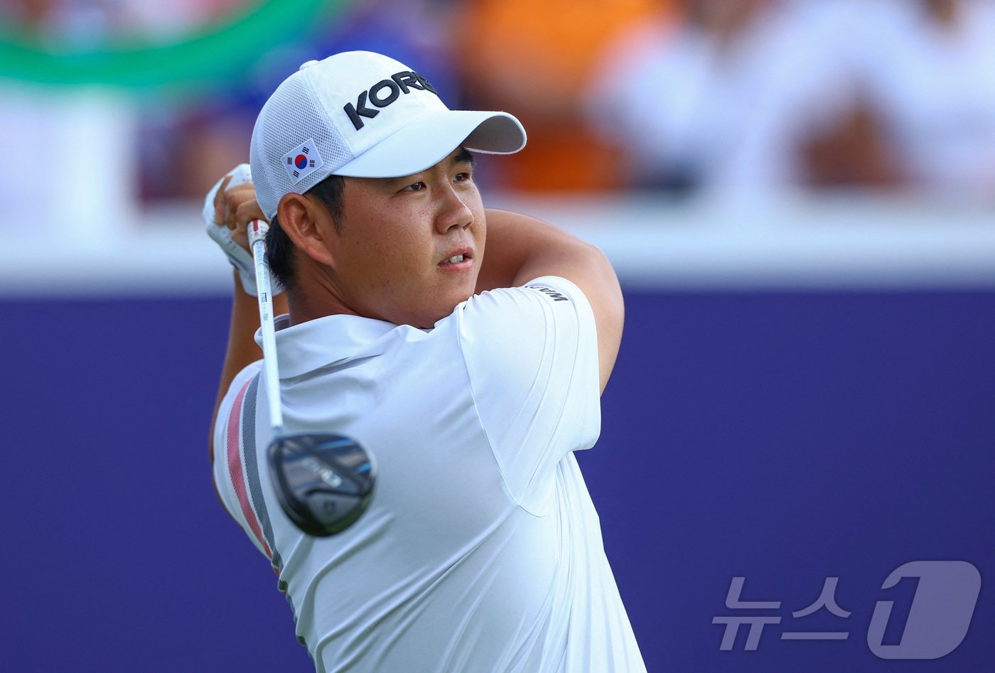 본문 이미지 - 파리 올림픽에서 메달 획득을 노리는 김주형. ⓒ 로이터=뉴스1